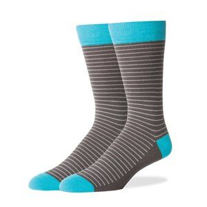 Sprezza Unisex Charcoal Thin Stripe Socks